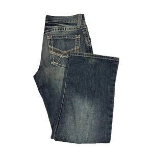 Ariat M4 Low Rise Bootcut Jeans 30x32 Western Denim Faded